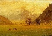 Albert Bierstadt Rhone Valley Germany oil painting artist